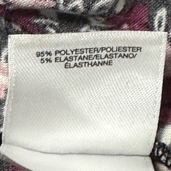 Anne Klein Pleated Floral Sleeveless Top with Zipper, Size Medium - Picture 6 of 9